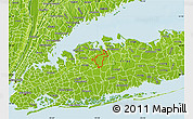 Physical Map of ZIP code 11791