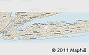 Classic Style Panoramic Map of ZIP code 11791