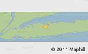 Savanna Style Panoramic Map of ZIP code 11791, single color outside