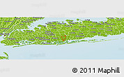Physical Panoramic Map of ZIP code 11793
