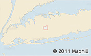 Classic Style 3D Map of ZIP code 11801, single color outside