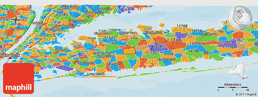 Long Island Map With Zip Codes Naoma Vernice