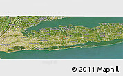 Satellite Panoramic Map of ZIP code 11804