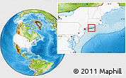 Physical Location Map of ZIP code 11933, highlighted country, highlighted county