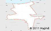 Silver Style Simple Map of ZIP code 11933
