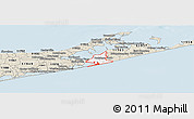 Classic Style Panoramic Map of ZIP code 11968