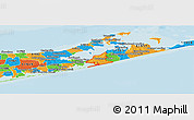 Political Panoramic Map of ZIP code 11968