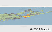 Savanna Style Panoramic Map of ZIP code 11968