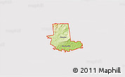 Physical 3D Map of ZIP code 12078, cropped outside