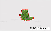 Satellite 3D Map of ZIP code 12078, cropped outside