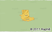 Savanna Style 3D Map of ZIP code 12078, single color outside
