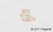 Shaded Relief 3D Map of ZIP code 12078, cropped outside