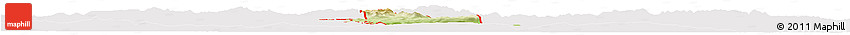Physical Horizon Map of ZIP Code 12078, cropped outside