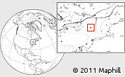 Blank Location Map of ZIP code 12078