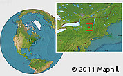 Satellite Location Map of ZIP code 12078