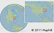 Savanna Style Location Map of ZIP code 12078, within the entire country, hill shading