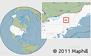 Savanna Style Location Map of ZIP code 12078, highlighted country, highlighted county, hill shading