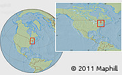 Savanna Style Location Map of ZIP code 12078, highlighted county, within the entire country, hill shading