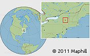 Savanna Style Location Map of ZIP code 12078