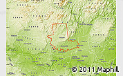 Physical Map of ZIP code 12078