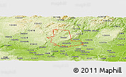 Physical Panoramic Map of ZIP code 12078