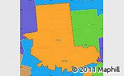 Political Simple Map of ZIP code 12078