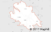 Silver Style Simple Map of ZIP codes starting with 123