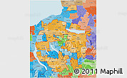 Political Shades 3D Map of ZIP codes starting with 130