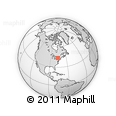 Outline Map of ZIP Code 13036