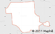 Silver Style Simple Map of ZIP code 13108
