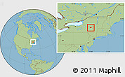Savanna Style Location Map of ZIP code 13339