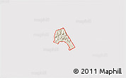 Shaded Relief 3D Map of ZIP code 13756, cropped outside