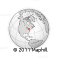 Outline Map of ZIP Codes Starting with 140