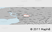 Gray Panoramic Map of ZIP code 14221