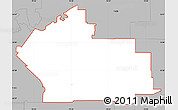 Gray Simple Map of ZIP code 14221