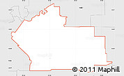 Silver Style Simple Map of ZIP code 14221