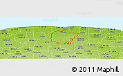 Physical Panoramic Map of ZIP code 14411