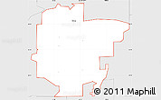 Silver Style Simple Map of ZIP code 14411