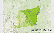Physical Map of Albany County, lighten