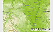Physical Map of Albany County