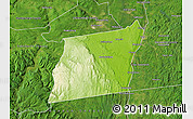 Physical Map of Albany County, satellite outside