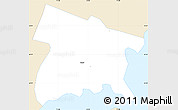 Classic Style Simple Map of Bronx County, single color outside