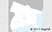 Gray Simple Map of Bronx County, single color outside