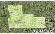 Physical 3D Map of Broome County, darken