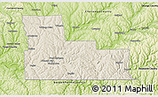 Shaded Relief 3D Map of Broome County, physical outside