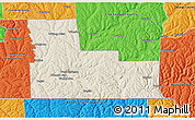 Shaded Relief 3D Map of Broome County, political outside
