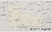Shaded Relief 3D Map of Broome County, semi-desaturated