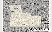 Shaded Relief Map of Broome County, darken, semi-desaturated