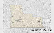 Shaded Relief Map of Broome County, lighten, desaturated