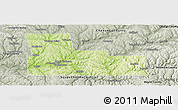 Physical Panoramic Map of Broome County, semi-desaturated
